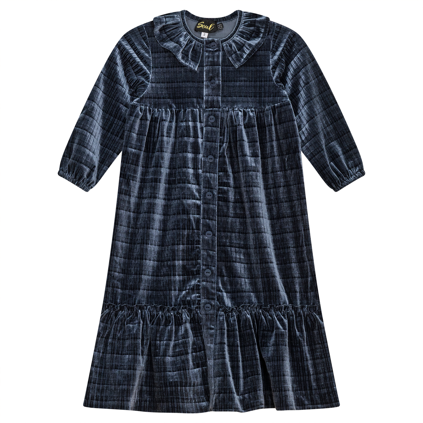Girl's Velour Maxi Dress