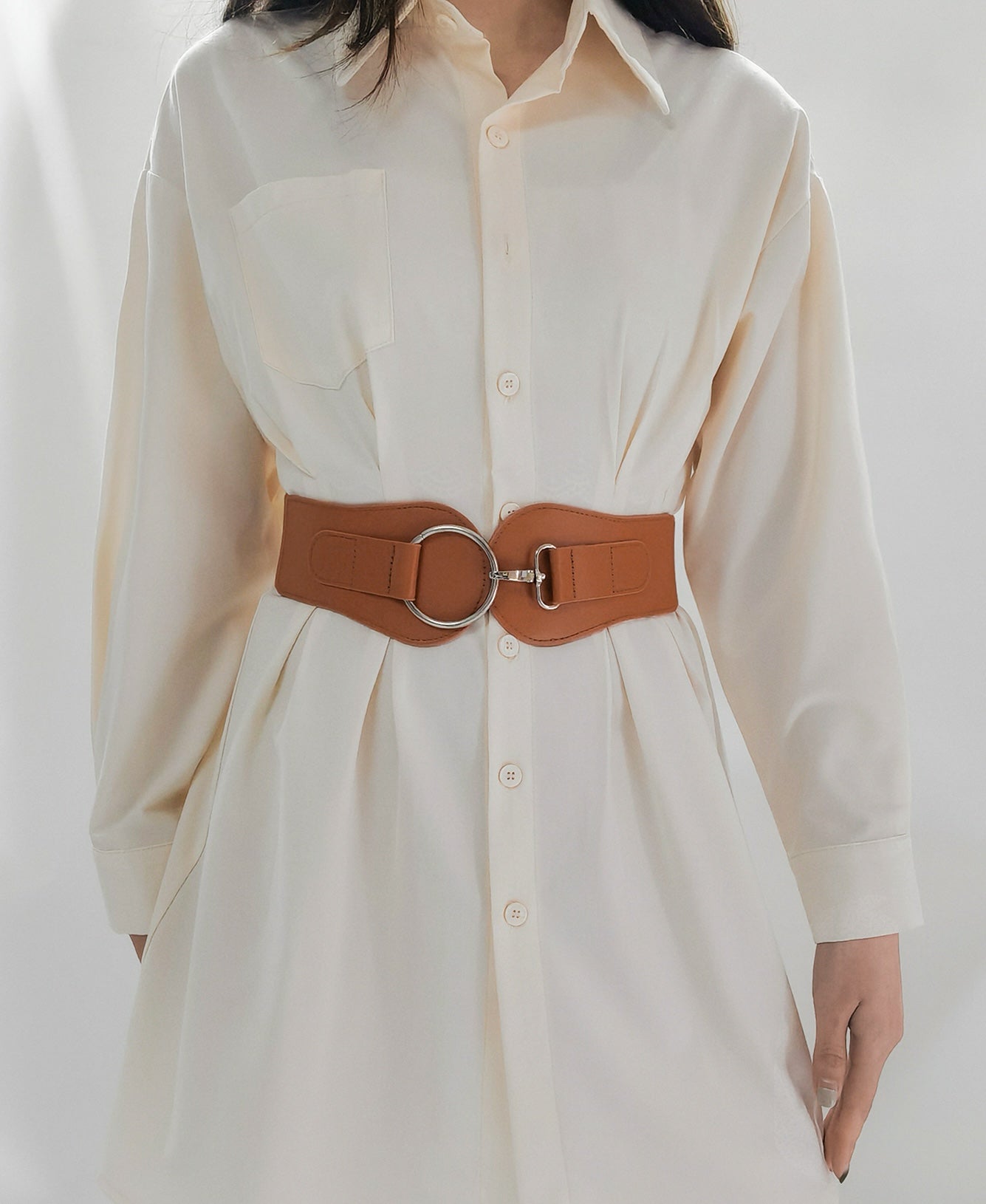 Women's Elastic Wide Belt